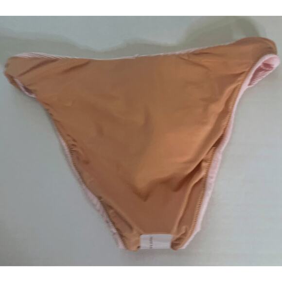 J Crew Pink High Rise Cheeky Bikini Bottom - Size‎ Medium - Picture 3 of 5